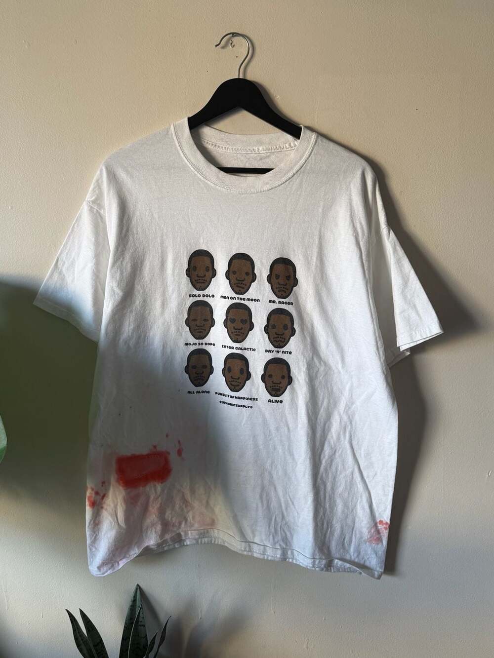 Euphoric Supply Kid Cudi Man on the Moon Graphic T-Shirt White